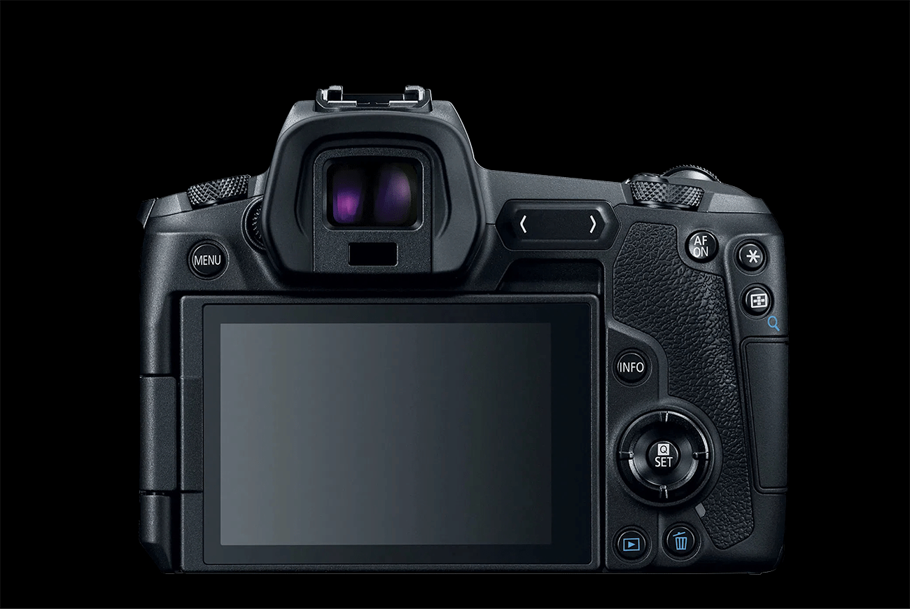 Cnon EOS R back side view